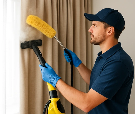 Trusted blind cleaning technician Matty Curtain Cleaning niddrie-vic QLD